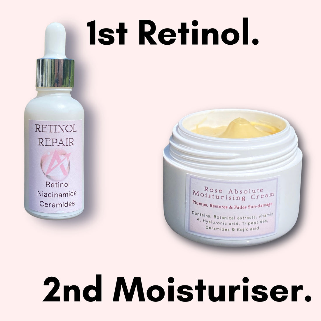 Retinol and rose cream
