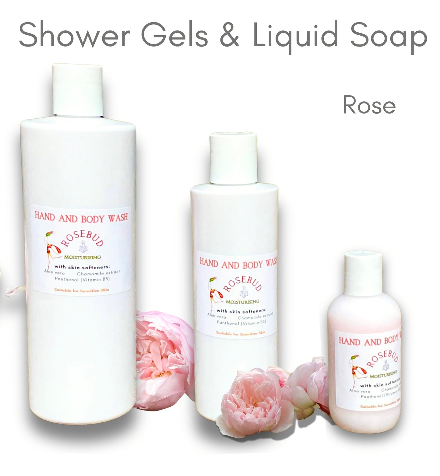 Shower Gel and Liquid Soap - Rose & ily of the Valley